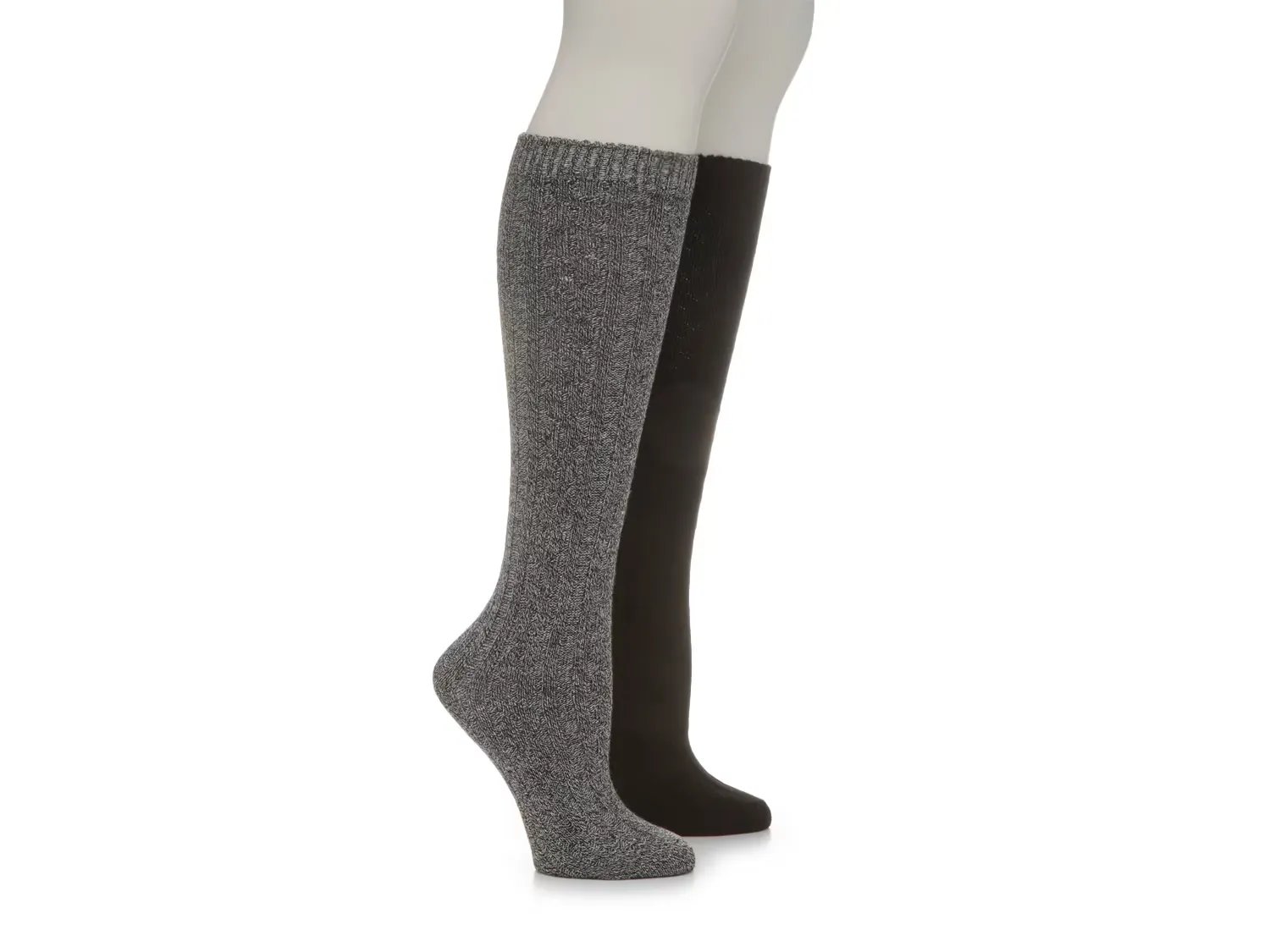 

Носки Cable Knit Women's Knee Socks - 2 Pack Kelly & Katie, черный/серый