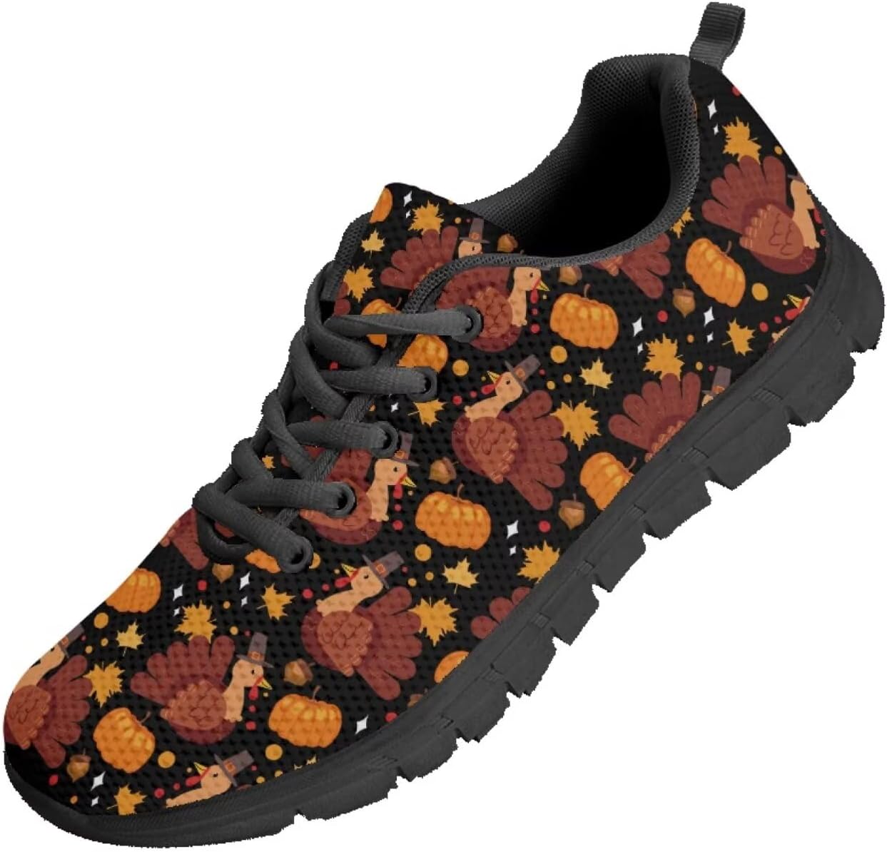 

Мужские кроссовки Funnydude Funny Print для прогулок, повседневные теннисные кроссовки, осенние, удобные, дышащие, Thanksgiving Turkey