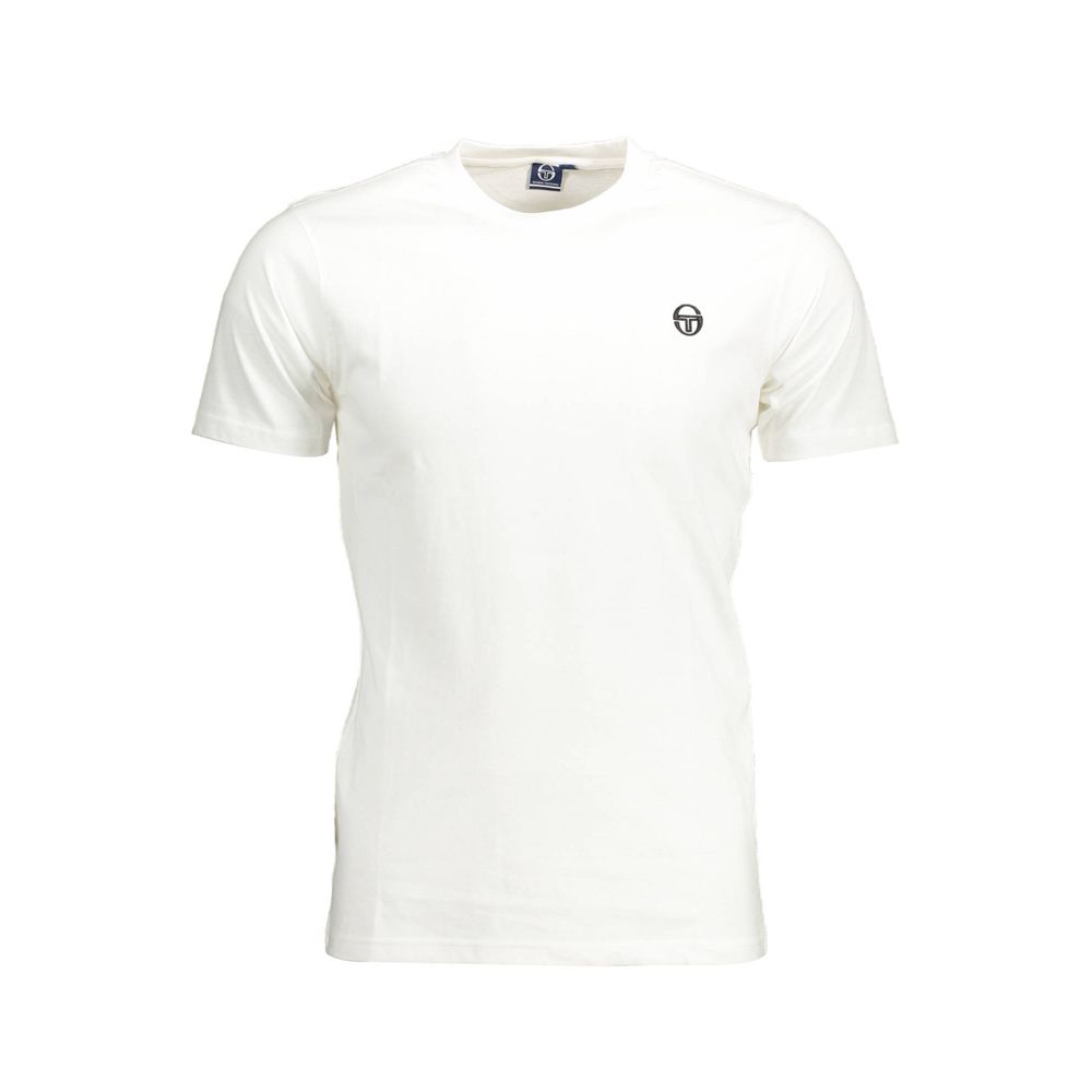 

Белая хлопковая мужская футболка Sergio Tacchini