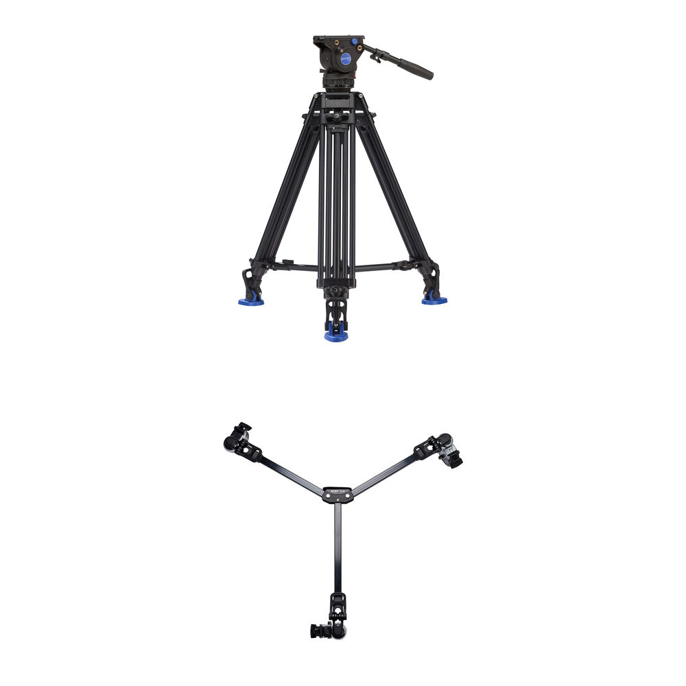 

Комплект двухступенчатого видеоштатива Benro BV4 Pro с тележкой для штатива DL-08