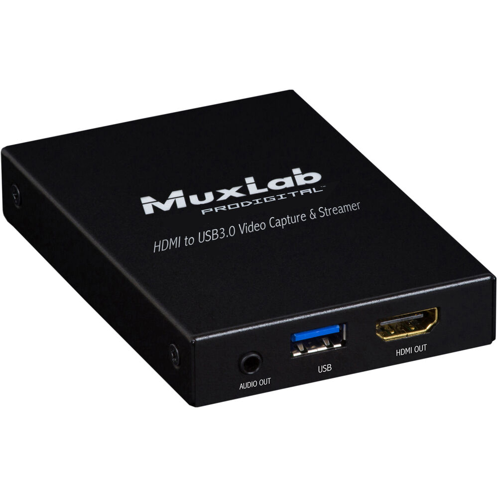 

MuxLab HDMI to USB 3.0 - устройство захвата и потоковой передачи видео