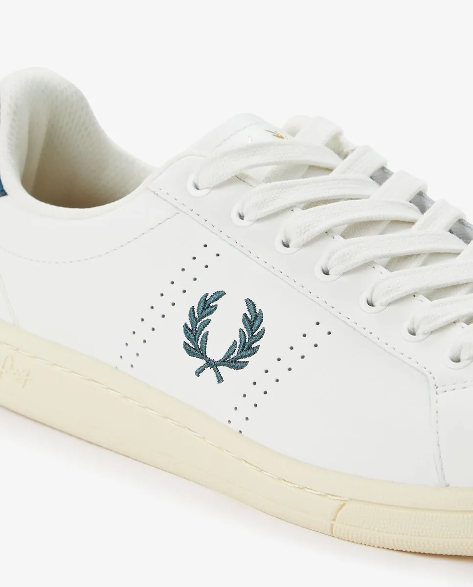 Унисекс спортивные кроссовки B721 из кожи Fred Perry, белый — фото 3