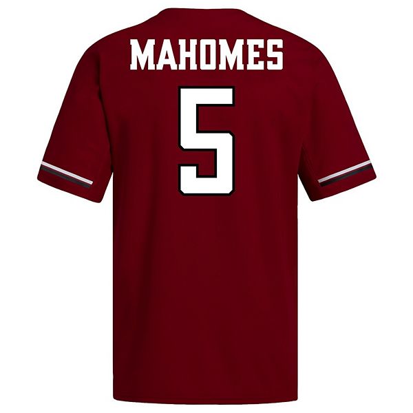 Мужская бейсбольная майка patrick mahomes red texas tech red raiders Adidas — фото 4