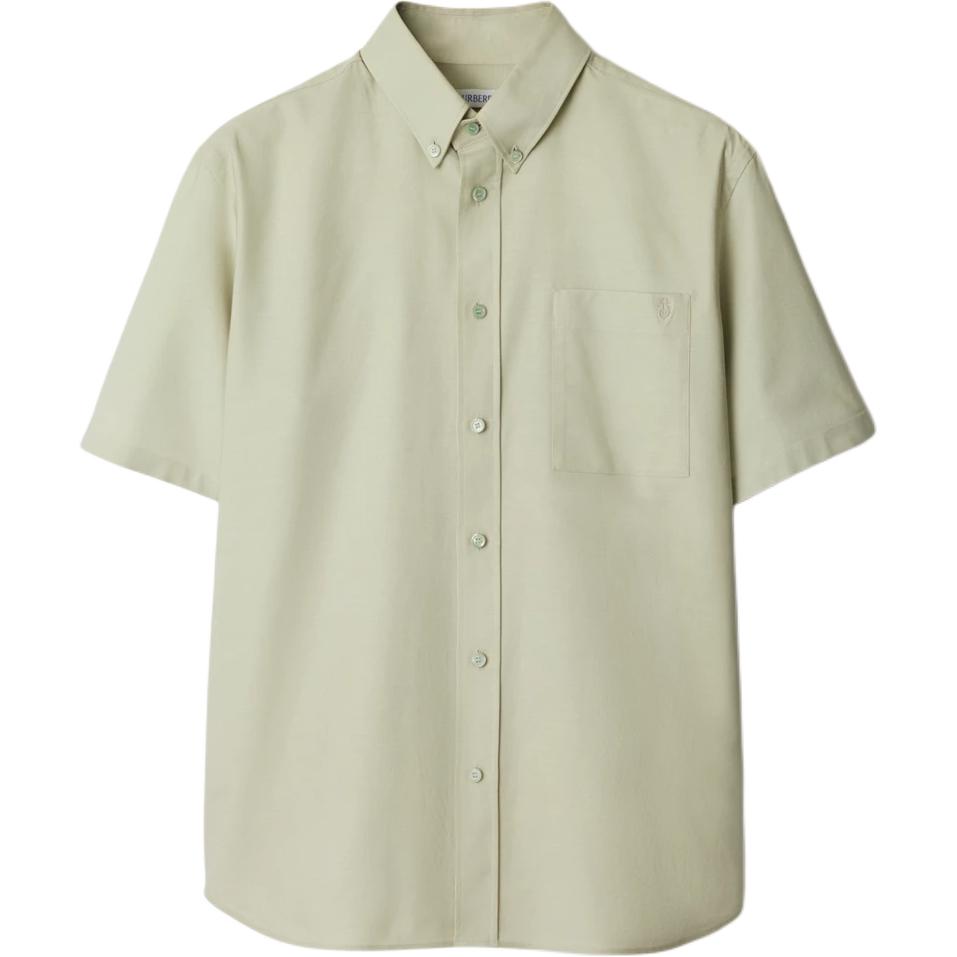 

Хлопковая рубашка Burberry, зеленый