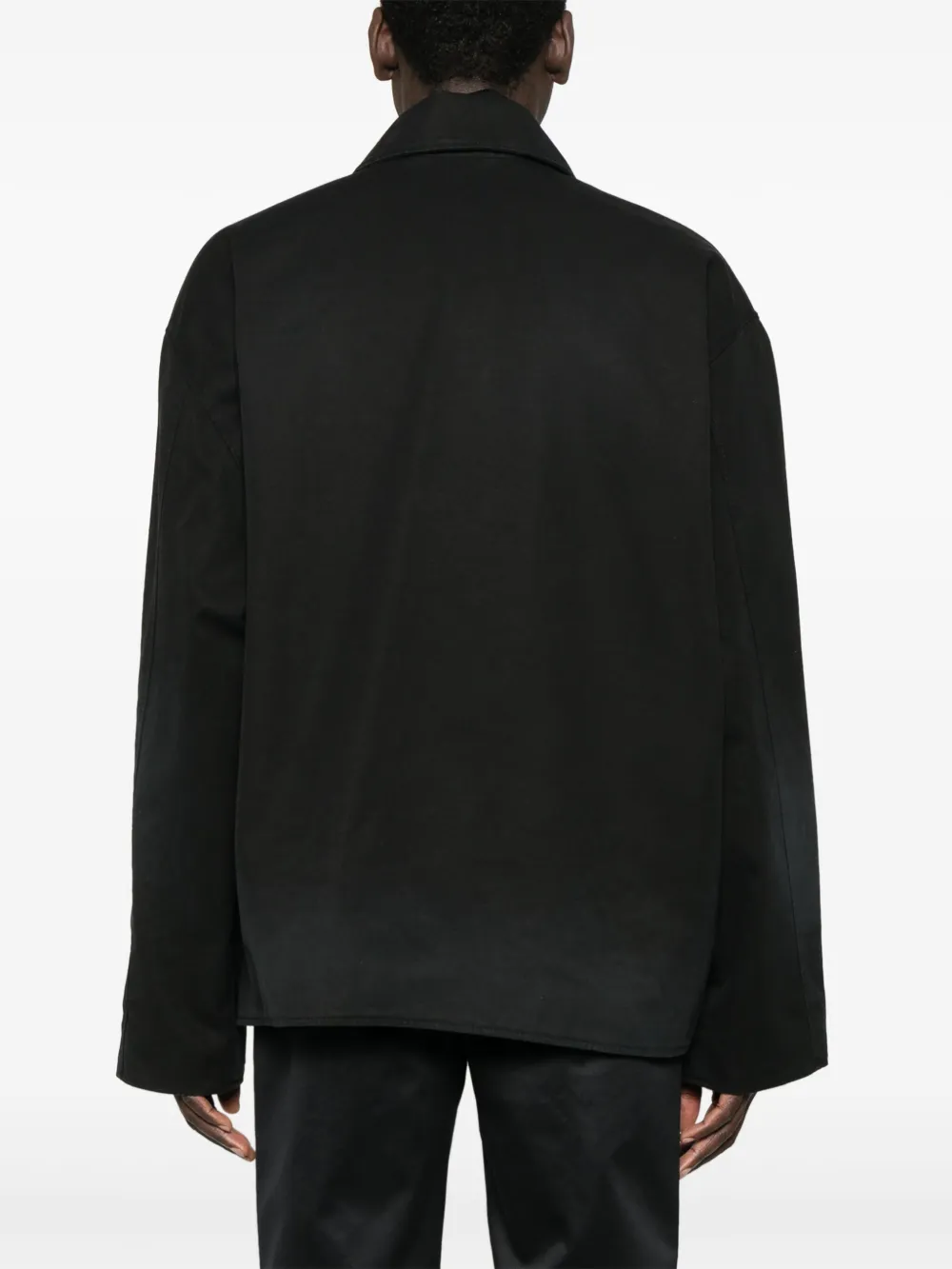 Куртка с вышитым логотипом BALENCIAGA, черный — фото 4