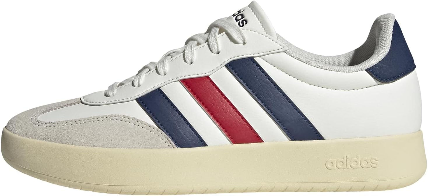 

Мужские модные кроссовки Adidas Barreda, белый/синий/светло-белый/алый