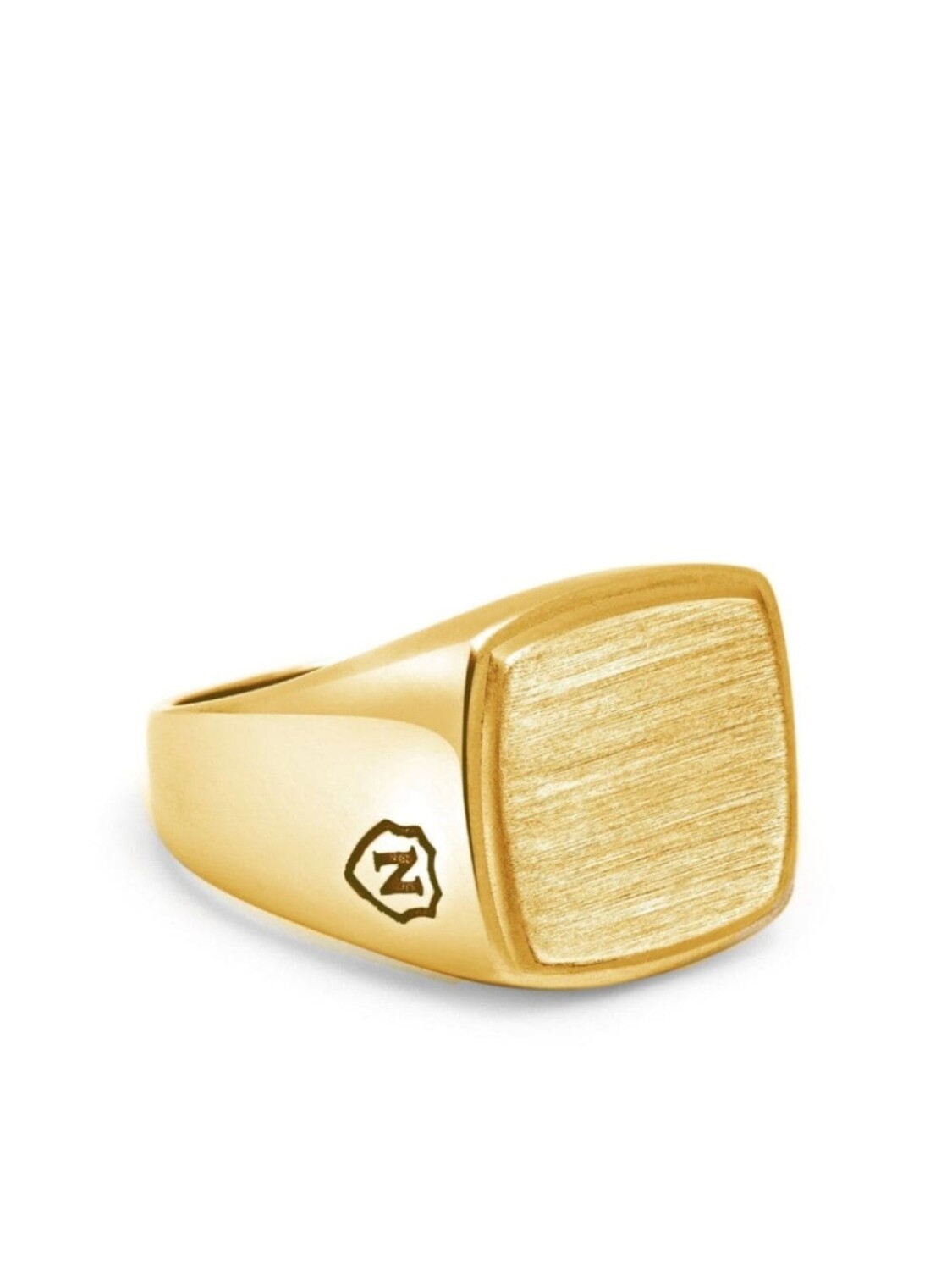 

Матовый перстень-печатка Nialaya Jewelry, золотой
