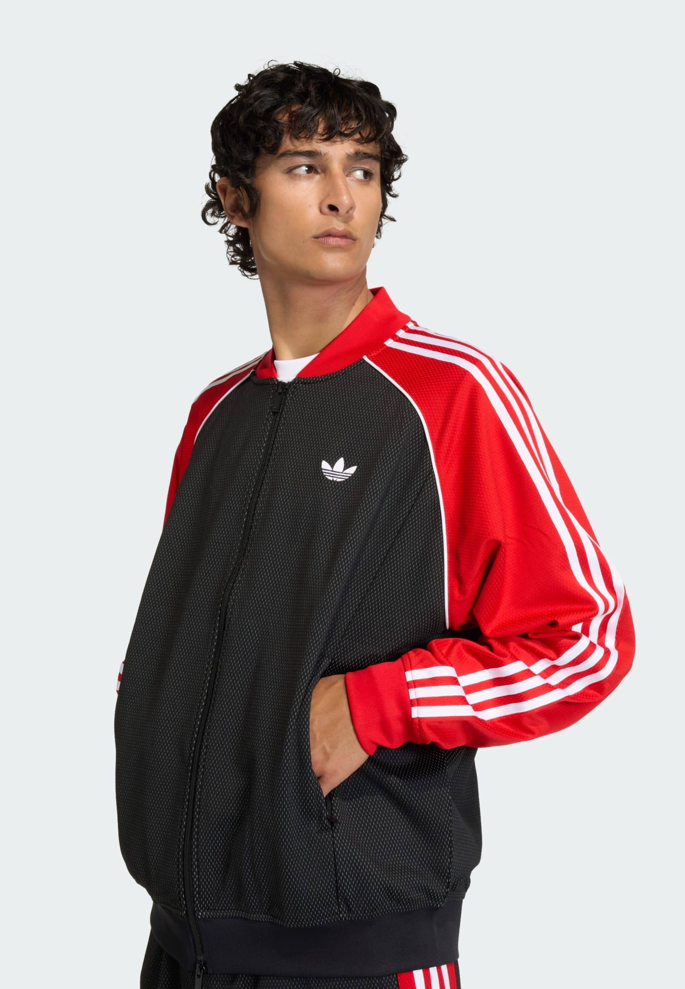 Adidas Originals Толстовка с молнией 'Sst' в черном цвете — фото 4
