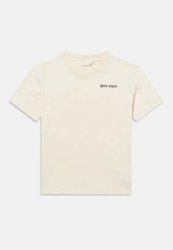 Базовая футболка с логотипом, цвет слоновой кости Palm Angels, Off-White — фото 3