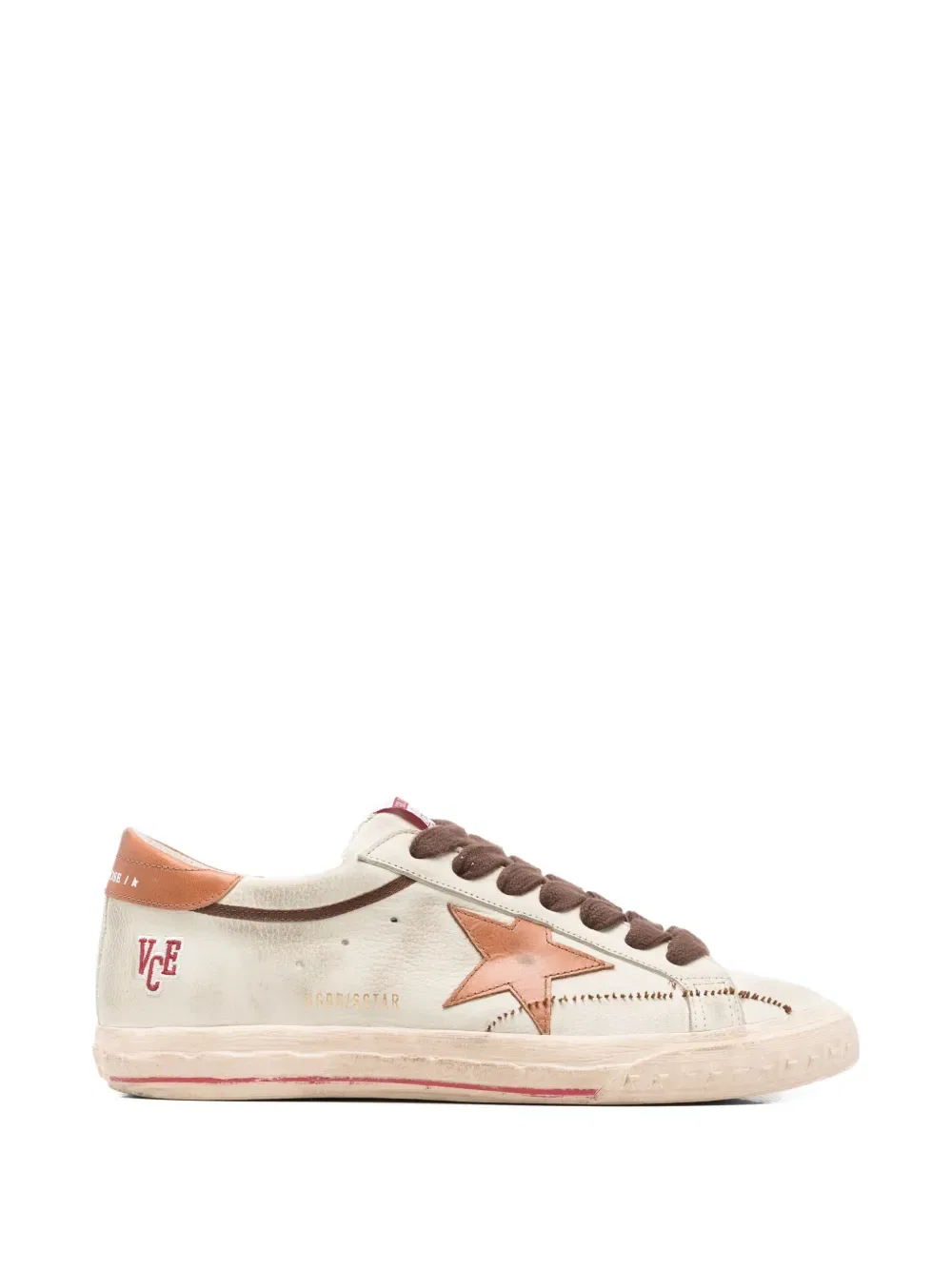 Кожаные кроссовки со звездной аппликацией Golden Goose, нейтральный