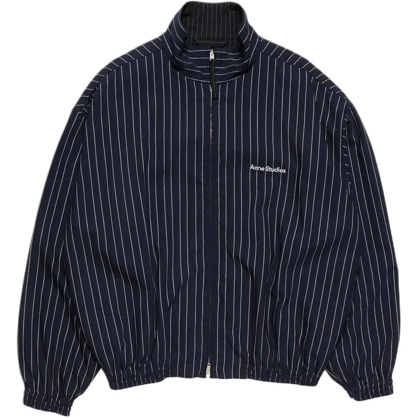 Куртка на молнии в полоску Acne Studios, Marine Blue