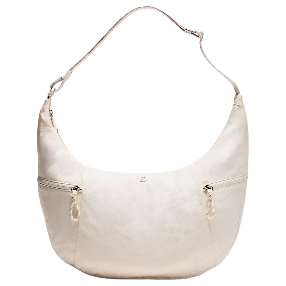 

Lululemon Нейлоновая портативная сумка через плечо большая унисекс светло-бежевая, Light Ivory