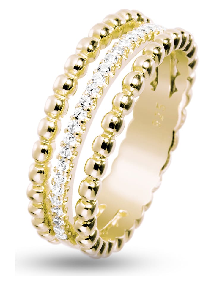 

Позолоченное кольцо с драгоценными камнями DI GIORGIO