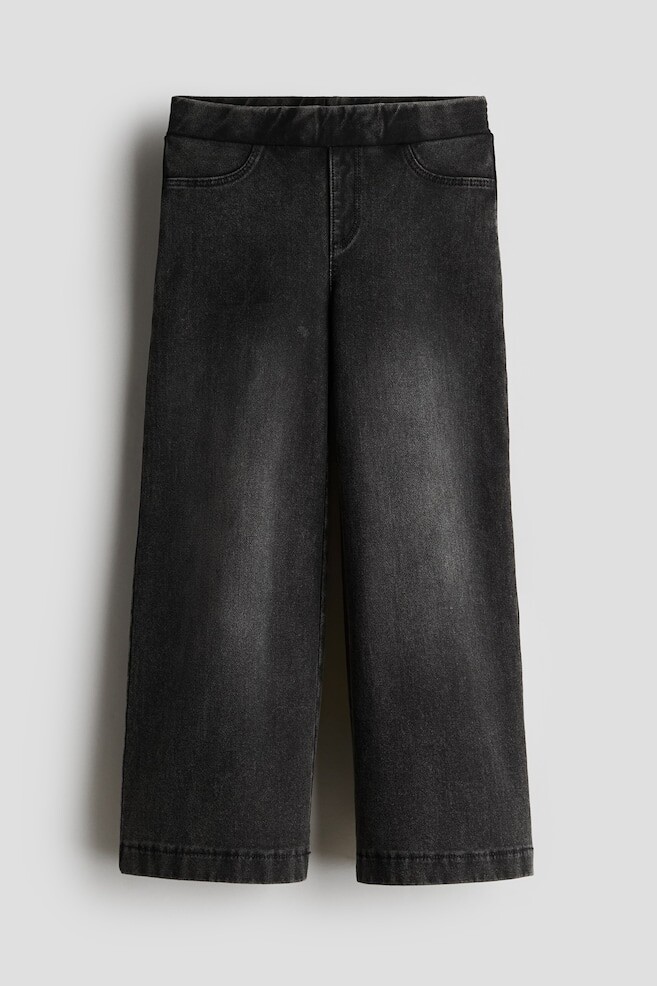 

Широкие брюки в джинсовом стиле H&M, черный