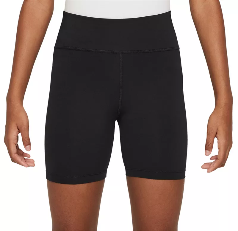 

Байкерские шорты Nike One Dri-FIT для девочек 5 дюймов, черный