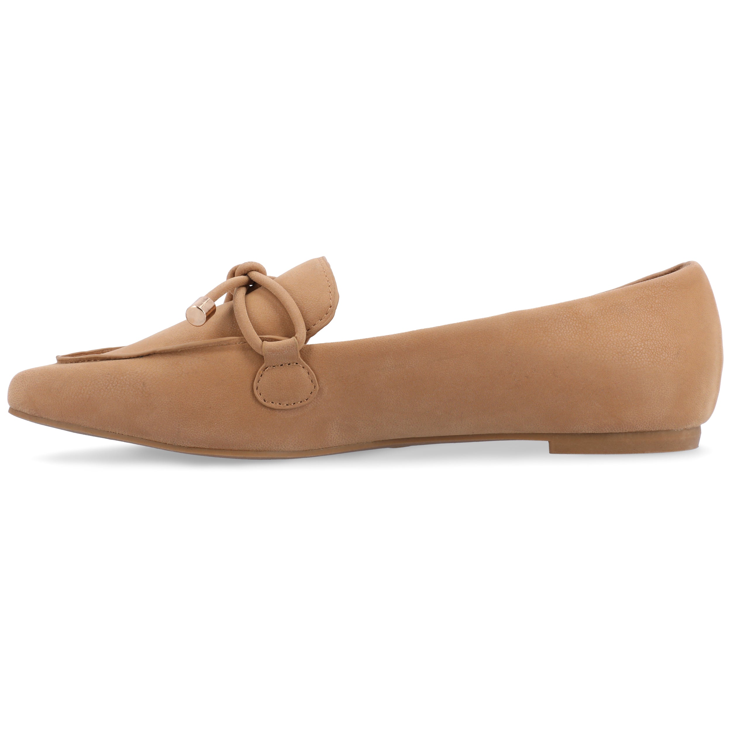 Journee Collection Женские Мюриэль Лоферы на плоской подошве с заостренным носком, Tan — фото 2