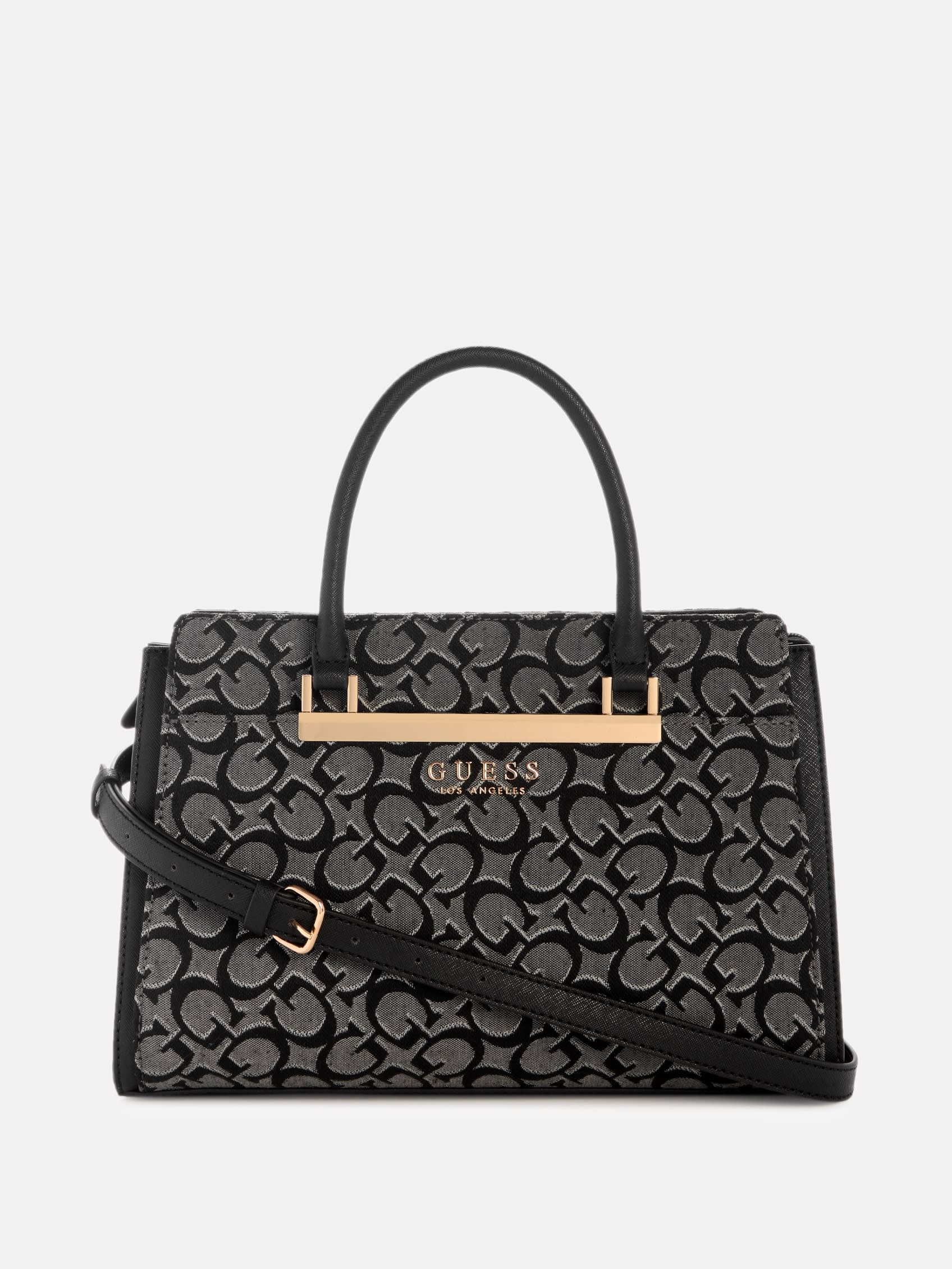 

Сумка Marva Jacquard с логотипом Guess Factory, Coal