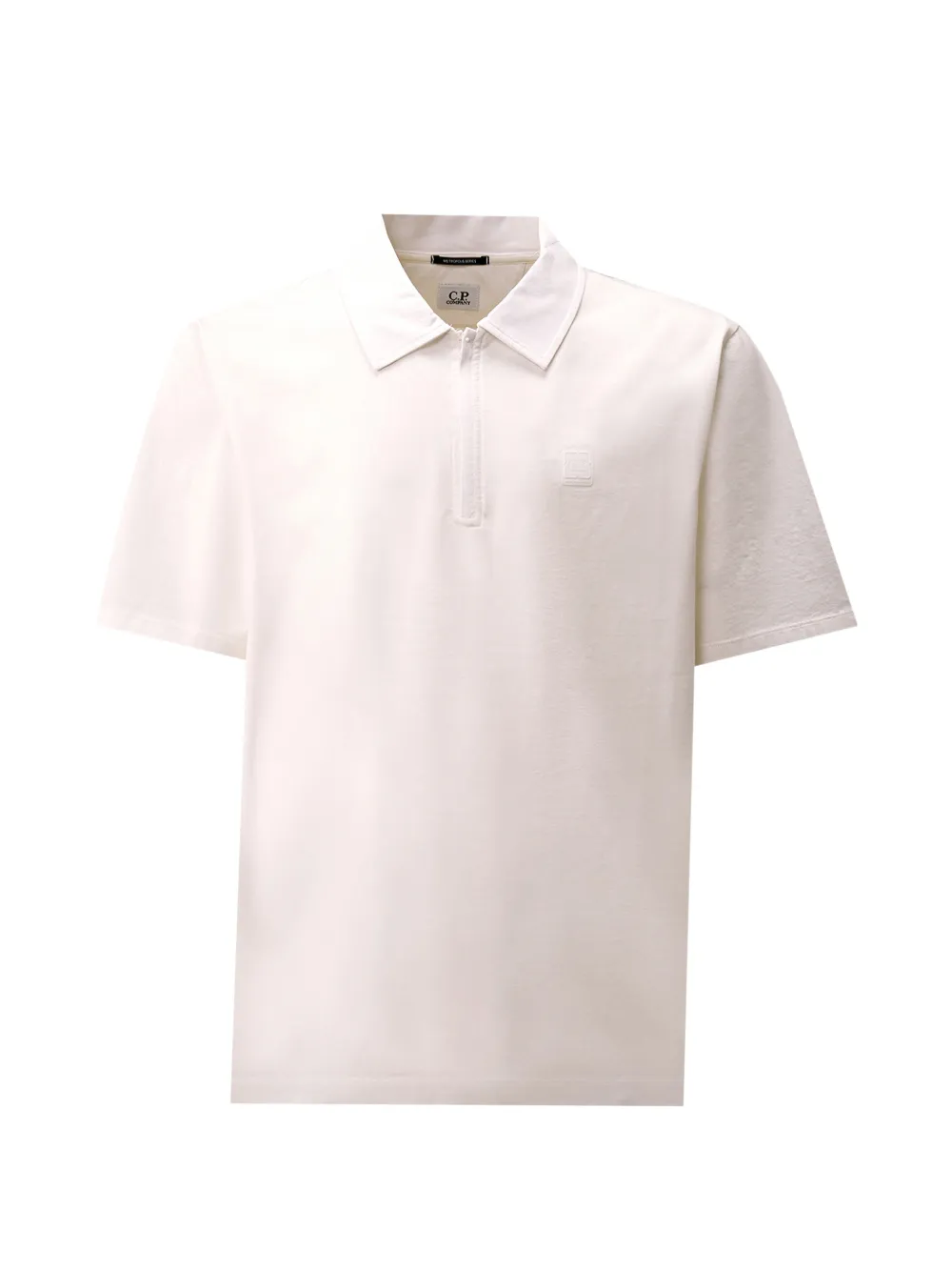 

Рубашка поло с вышитым логотипом C.P. Company, белый