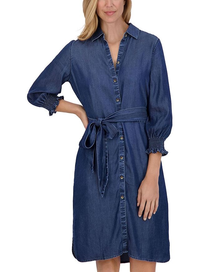 

Платье-рубашка Foxcroft Abby Chambray, синий