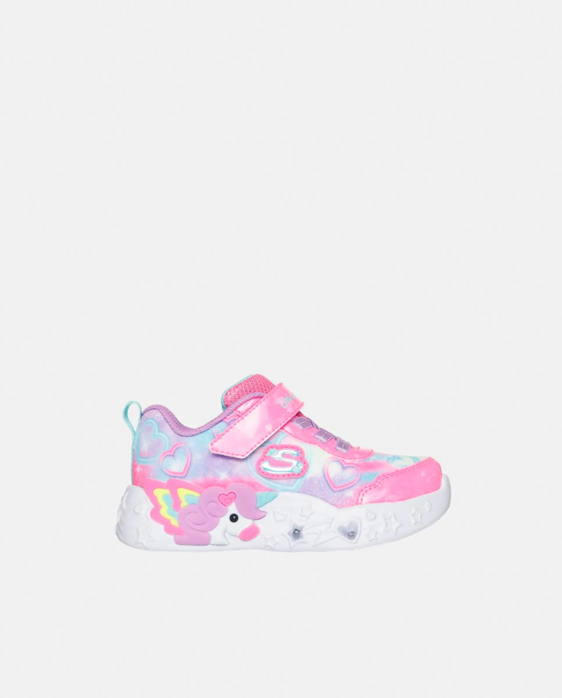 

Детские кроссовки с подсветкой Skechers, розовый