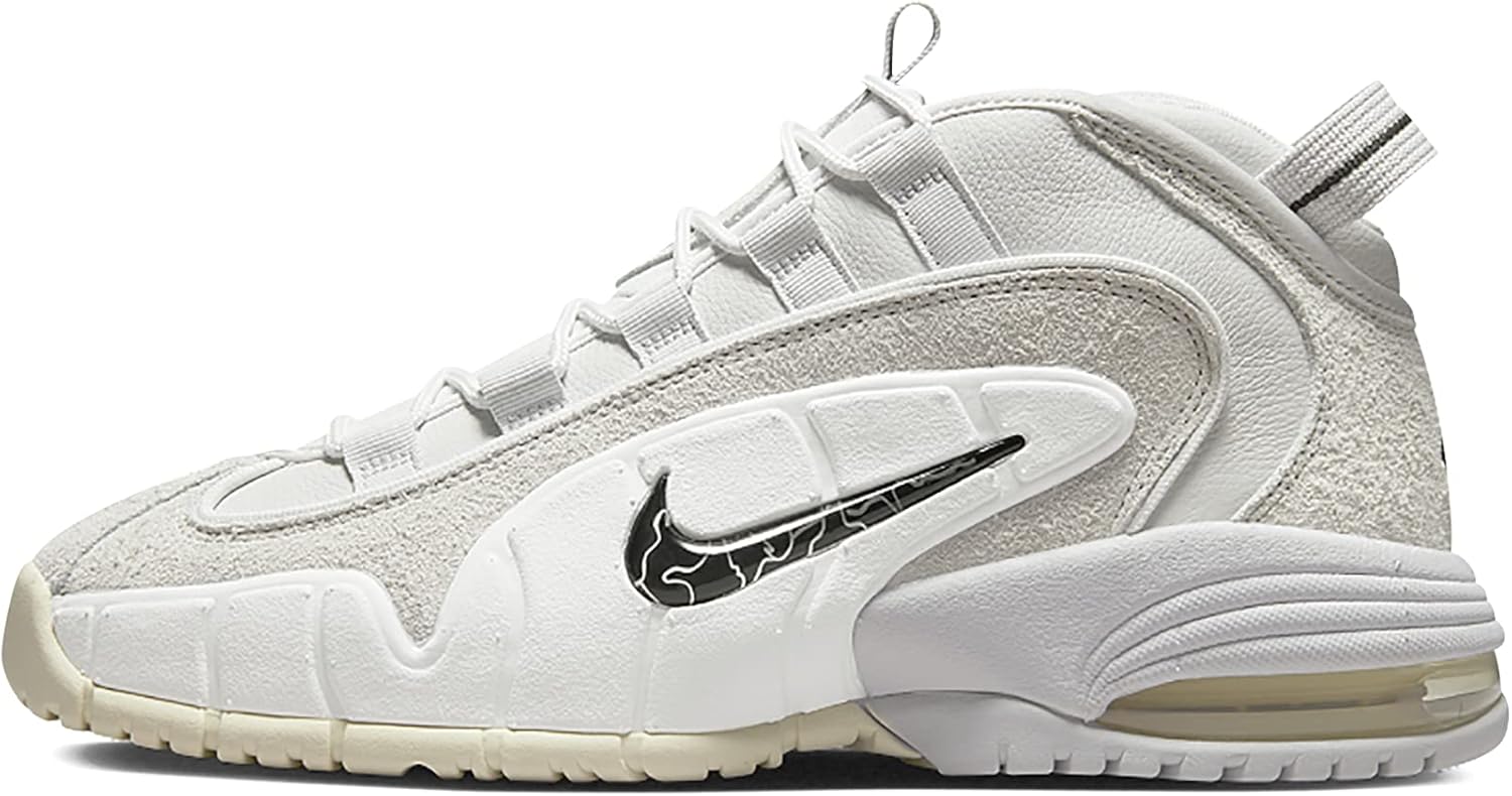 

Кроссовки Nike Air Max Penny: белые, королевские синие, черные