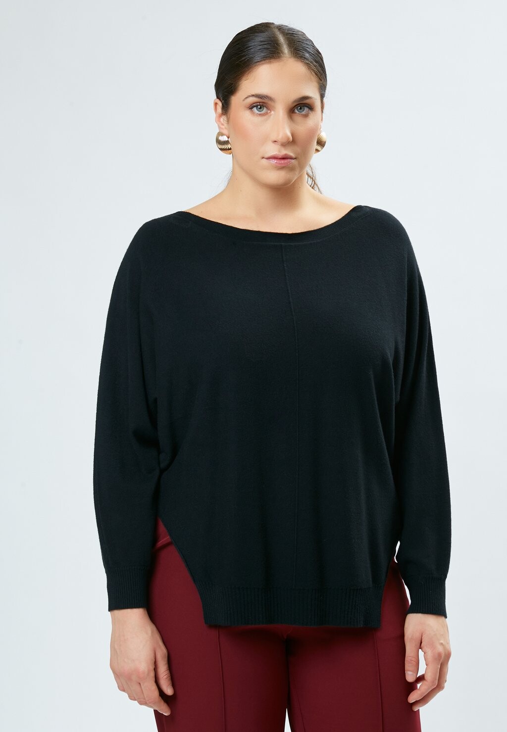 

Джемпер SIDE SLIT HEM Maison Form'elle, черный