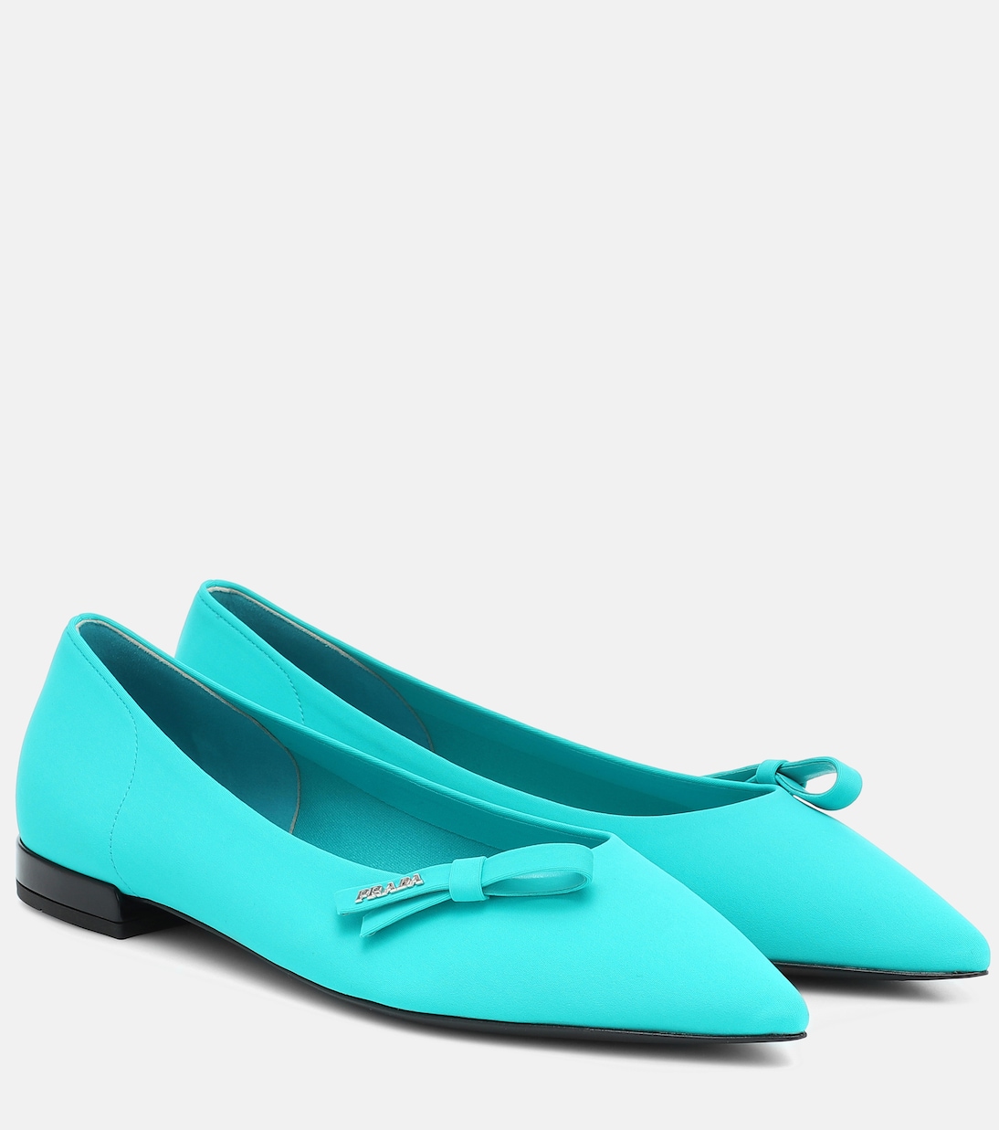 Балетки из неопрена Prada, Turchese