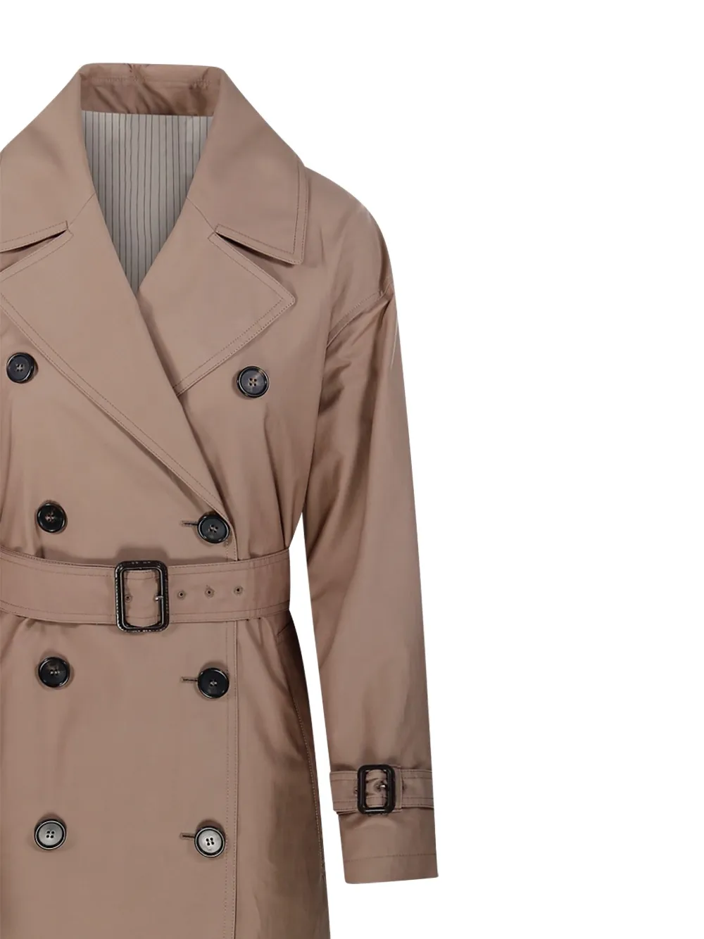 Двубортное пальто Candida с поясом MAX MARA, коричневый — фото 4