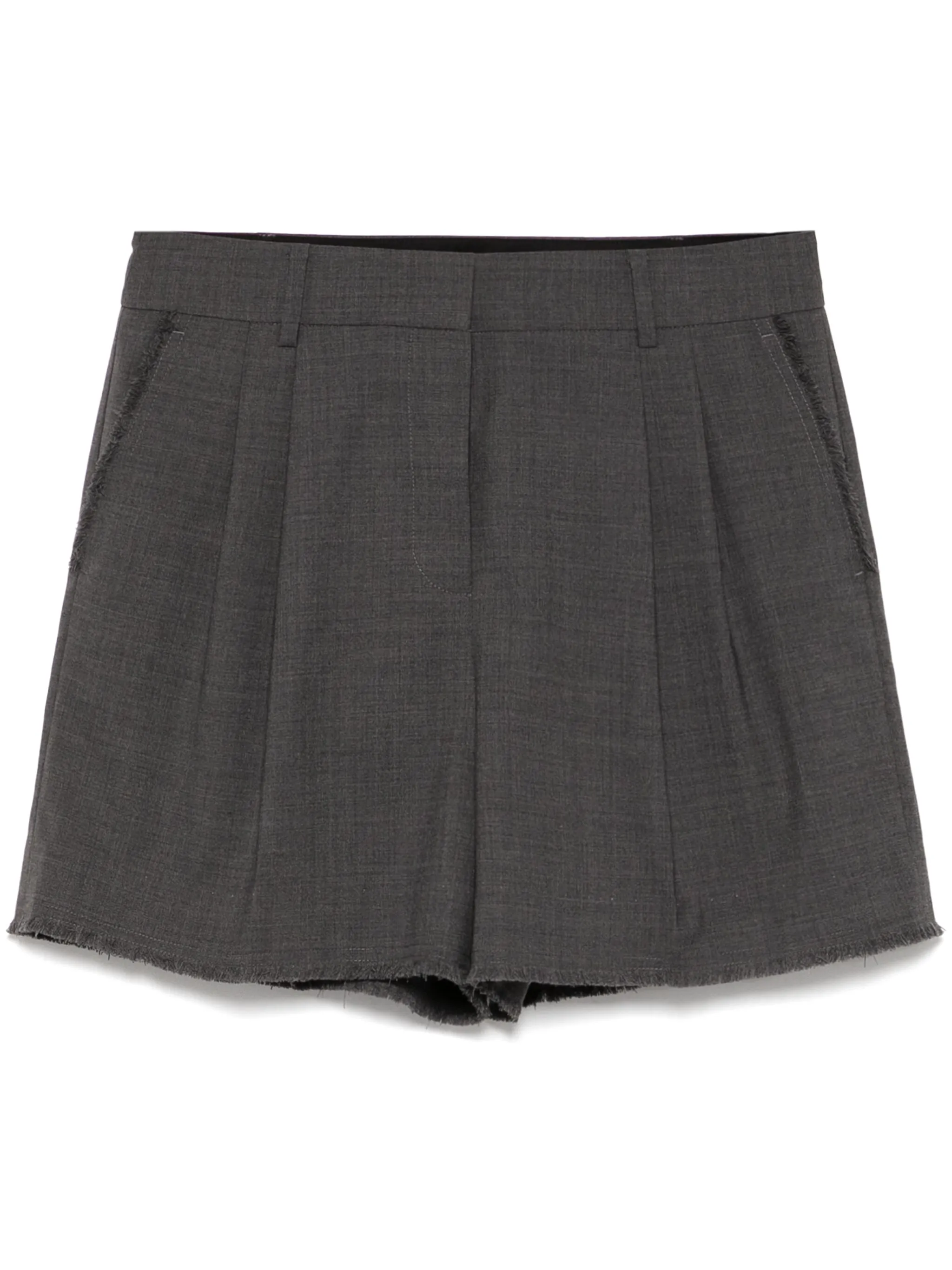 

Шорты с необработанными краями и складками Michael Kors, серый