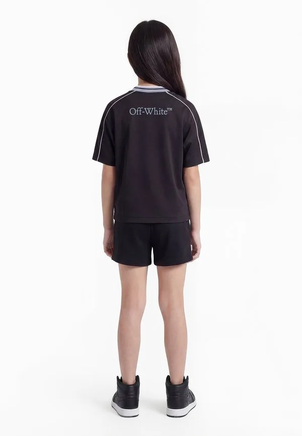 Футболка для футбола и легкой атлетики, с принтом Off-White, Black — фото 2
