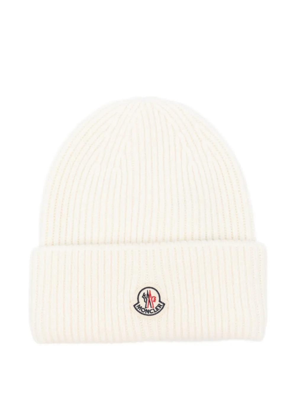 

Шапка из ребристой шерсти MONCLER, белый