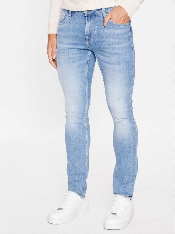 

Джинсы скинни Guess, синий