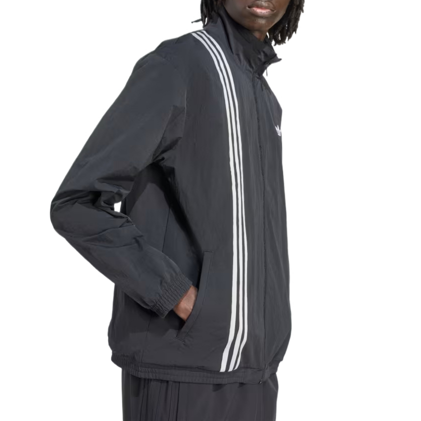 Толстовка Firebird Front Stripes Woven Track Adidas Originals, черный — фото 4