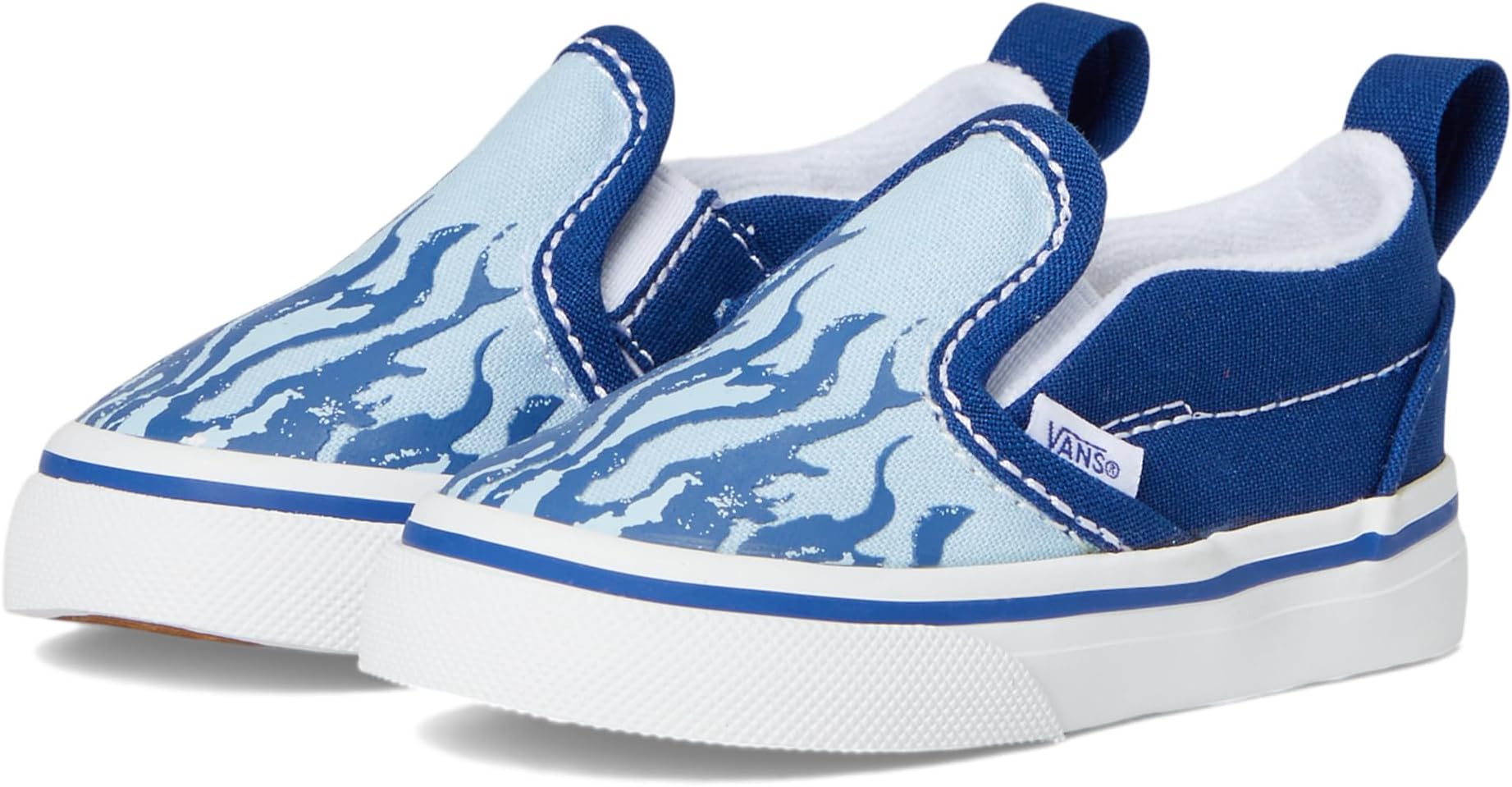 

Кроссовки Vans Kids Toddler Slip-On V, цвет Vans Inferno Blue