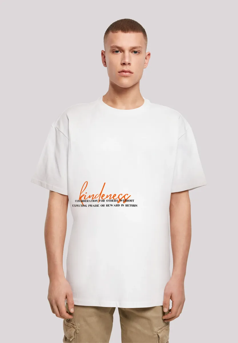 

F4NT4STIC Футболка "kindness OVERSIZE TEE", принт, белый