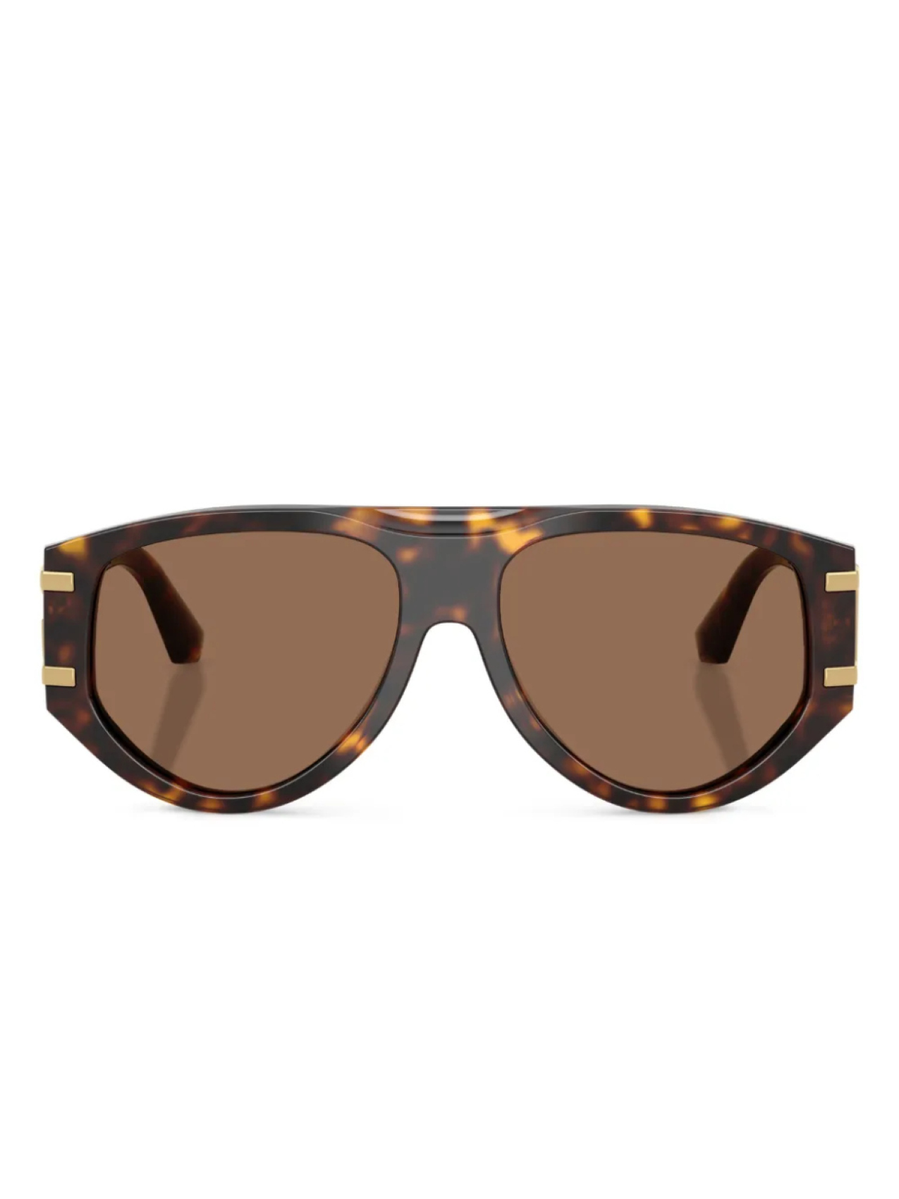

Dolce & Gabbana Eyewear солнцезащитные очки черепаховой расцветки, коричневый