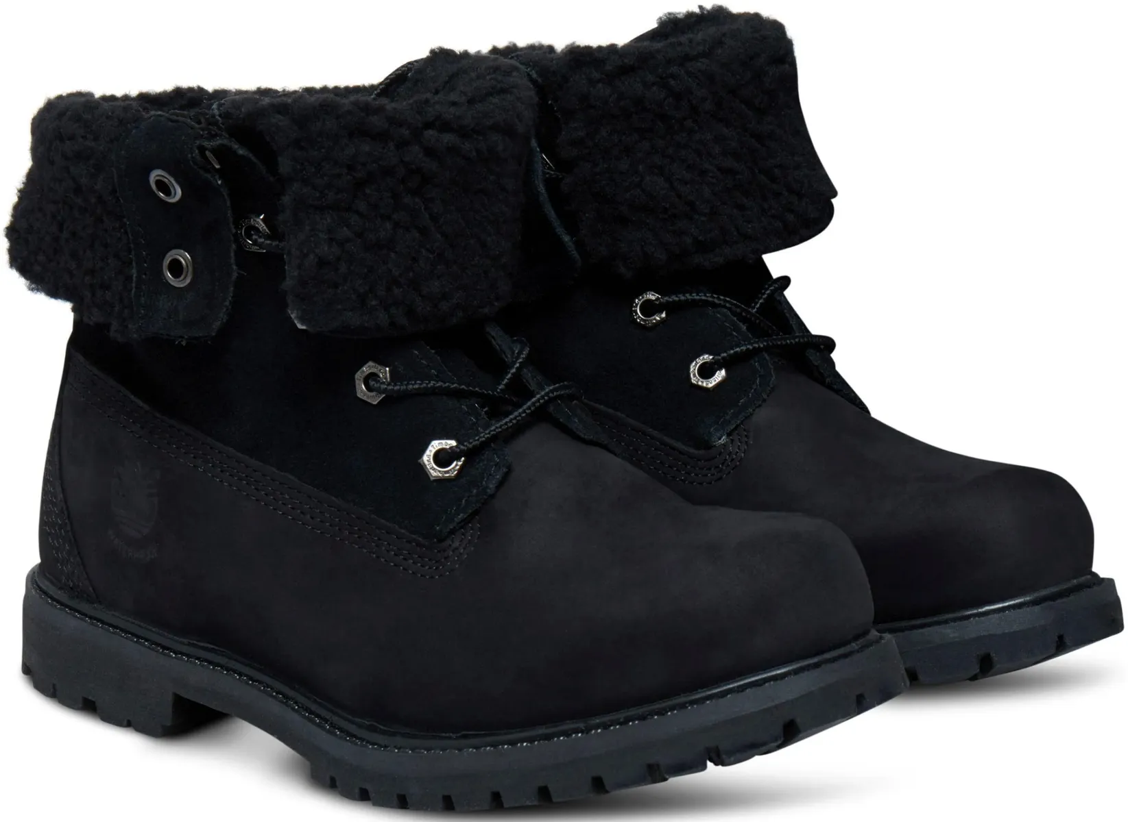 Ботинки зимние Timberland Authentics на шнуровке, черный — фото 2
