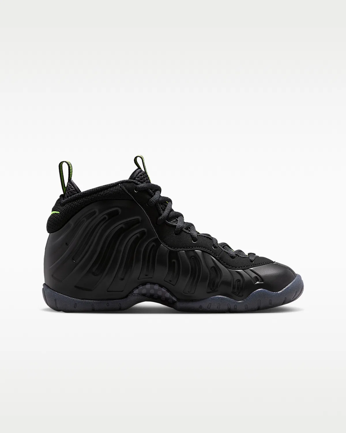 Кроссовки Nike Little Posite Pro для детей, Black/Voltage Yellow — фото 3
