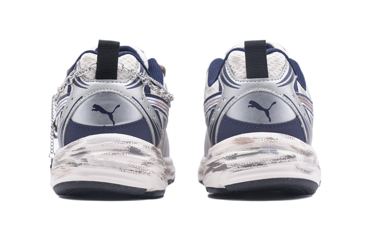

Кроссовки Puma Millenio Lifestyle Shoes Unisex Low-top White/gray/silver, серый