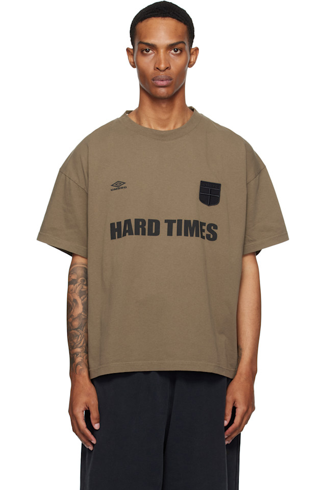 

Футболка «Тяжелые времена» Umbro, зеленый