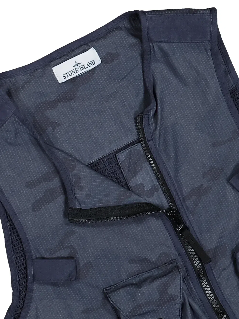 Жилет из Ripstop-TC Stone Island, синий — фото 3