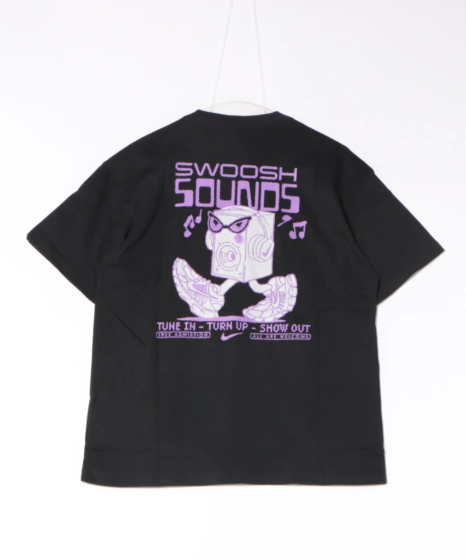Мужская футболка с логотипом NIKE SWSH SOUNDS IH1370 чёрная — фото 2