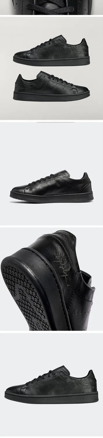 Мужские чёрные низкие кроссовки Stan Smith от Y-3 — фото 4