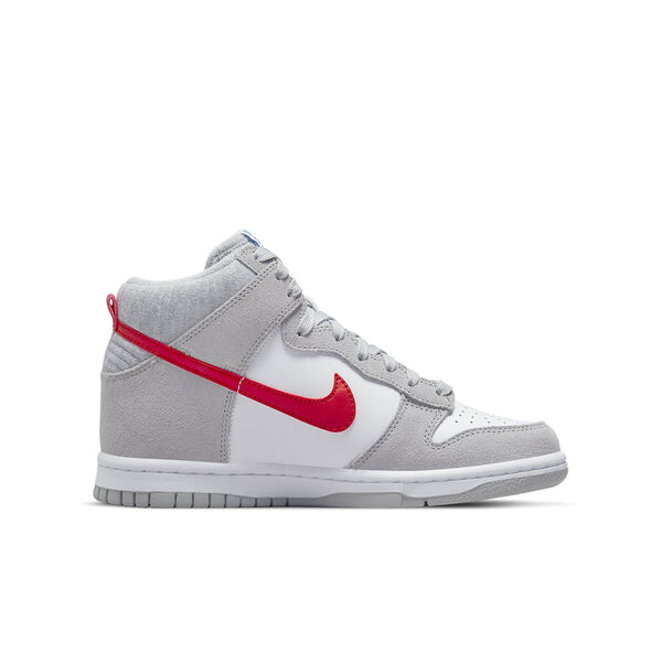 Кроссовки dunk high se 'athletic club - light smoke grey gym red' Nike, серый — фото 2