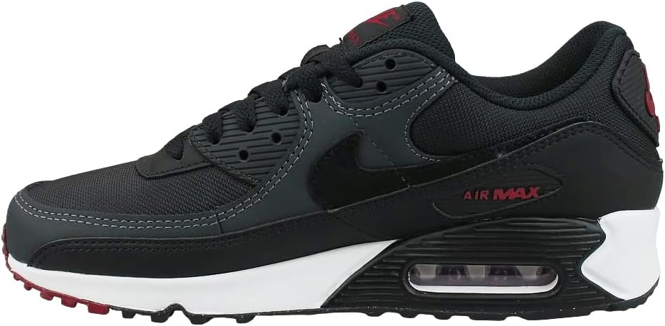 Мужские кроссовки NIKE Air Max 90 PRM, черный/красный — фото 2