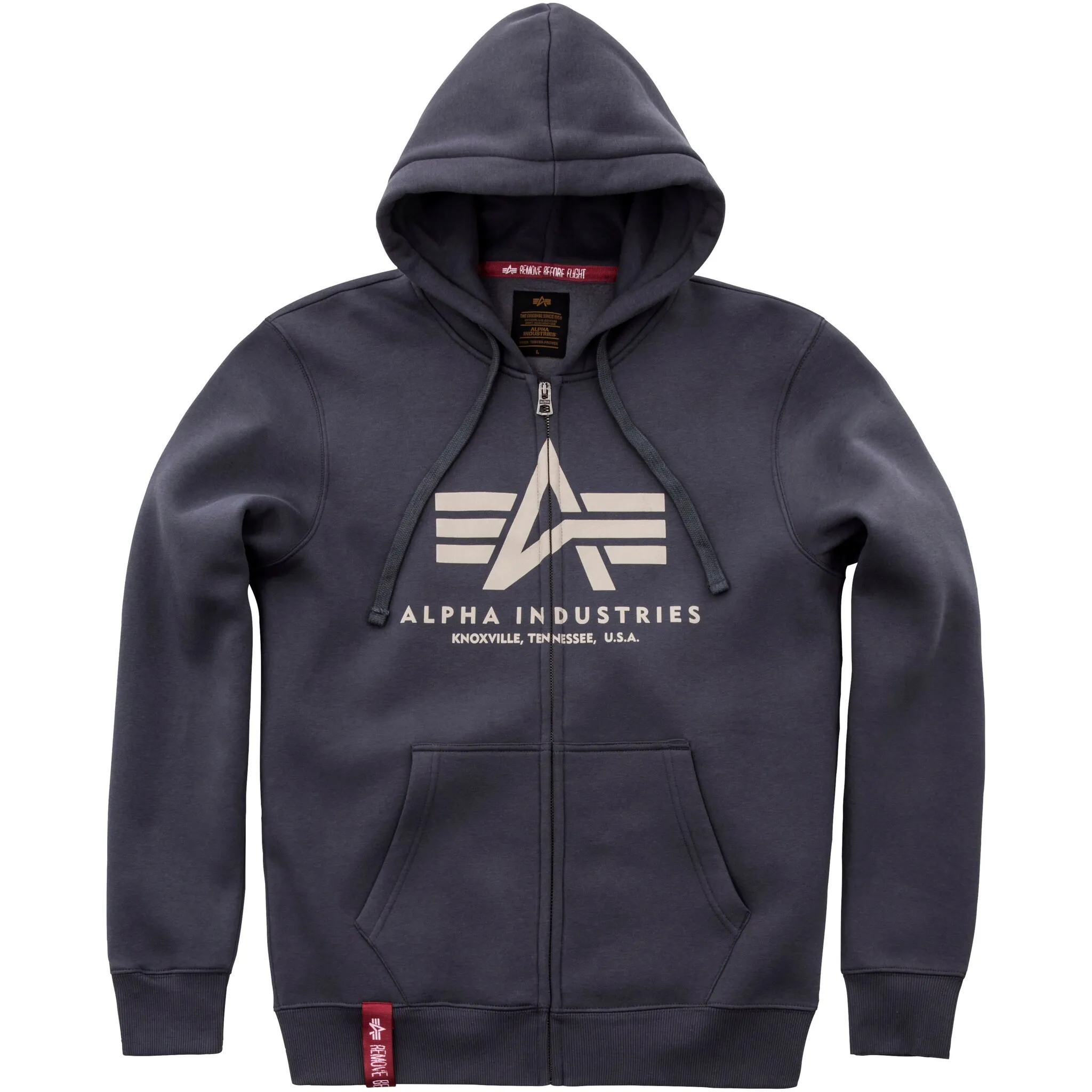

Толстовка с капюшоном Alpha Industries "BASIC ZIP HOODY", черный