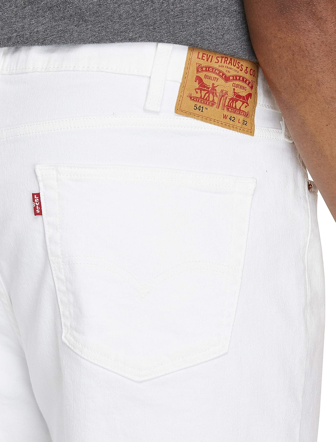 Мужские джинсы Levi's 541 Athletic Fit (также доступны в размерах Big и Tall), Castilleja White - Stretch — фото 4