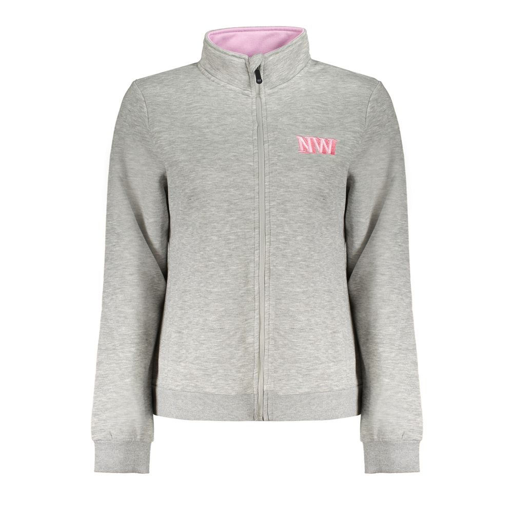 

Серый хлопковый женский свитер Geographical Norway