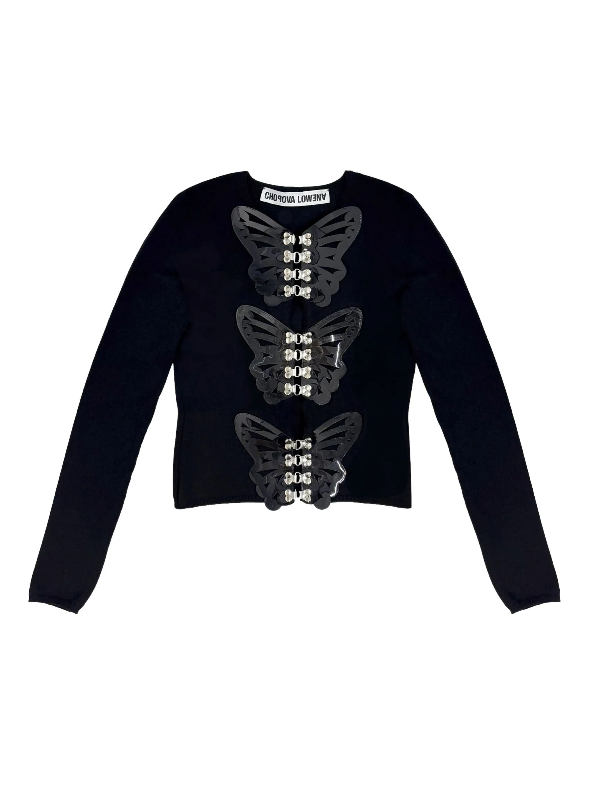 

Декорированный кардиган Butterfly Chopova Lowena, черный