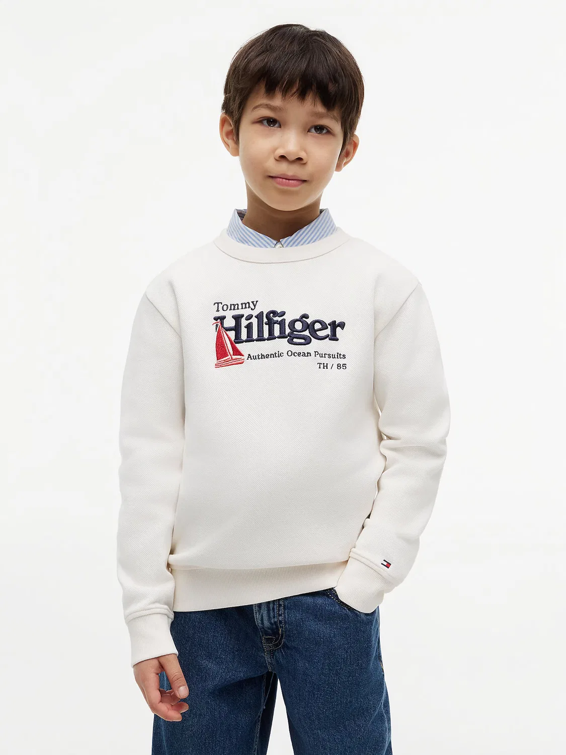 Толстовка Tommy Hilfiger, Off White — фото 2